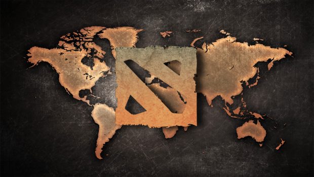 Dota 2 Logo Wallpapers World Map.