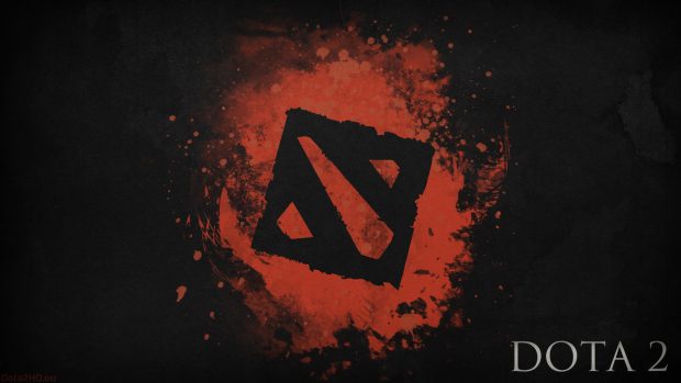 Dota 2 black logo art wallpapers HD.