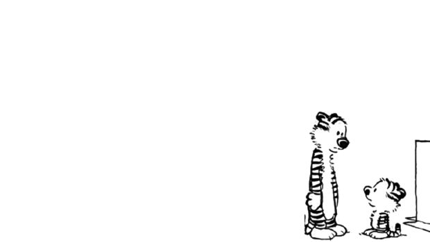 Download Calvin and Hobbes Wallpapers Black.