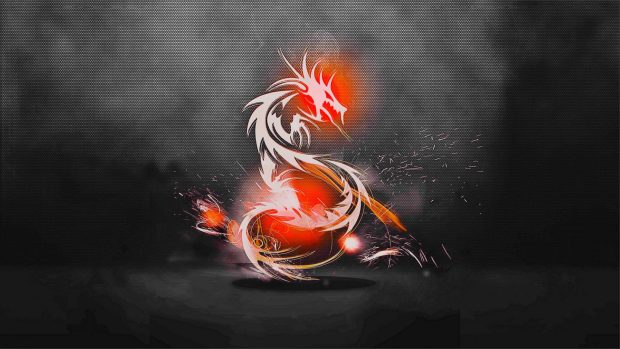 Dragon background light shadow.