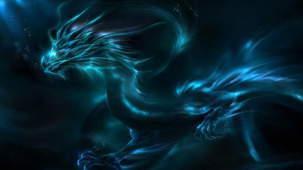 Dragon pattern neon shadows wallpapers.