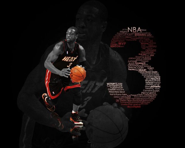 Dwyane Wade Miami Heat Star.