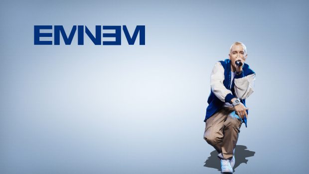 Eminem Blue Singer Logo Mike Singing Slim Shady Marshall Bruce Mathers Wallpapers.