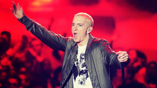 Eminem live in concert backgrounds.