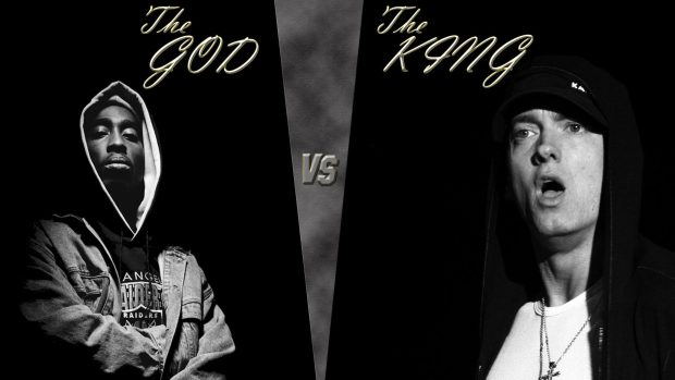 Eminem vs 2Pac HQ Wallpaper.