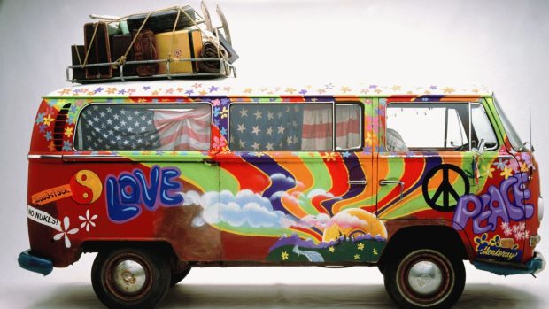 Free Dowwnload hippie van wallpapers.
