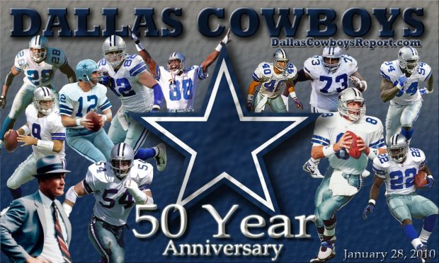 Free NFL Dallas Cowboys Anniversary Wallpaper.