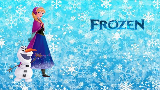 Frozen Anna and Olaf Wallpapers.