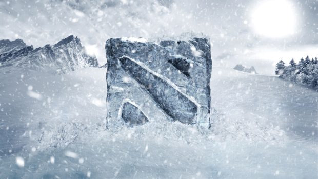 Frozen Backgrounds Dota 2 Logo.