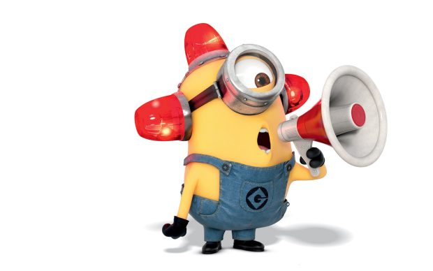 Funny Minion Wallpapers fire alarm.