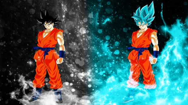 Goku fukkatsu high wallpaper desktop.