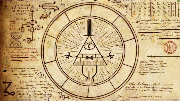 Gravity Falls Illuminati Disney Cartoon science Backgrounds.