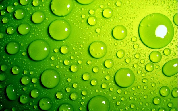 Green Bubbles Wallpaper.