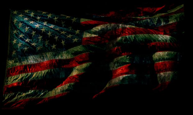 Grunge American Flag iphone Wallpaper.