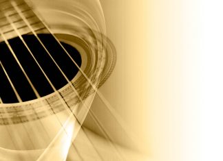 Guitar graphic close up strings backgrounds.