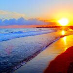 Summer Sunset Wide Desktop Background