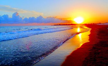 Summer Sunset Wide Desktop Background