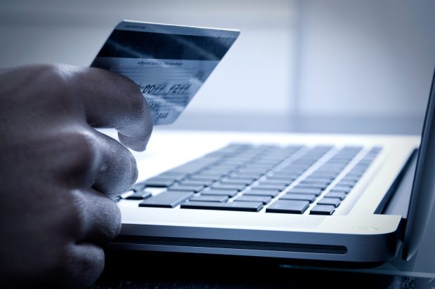 Hand card money online purchase laptop.