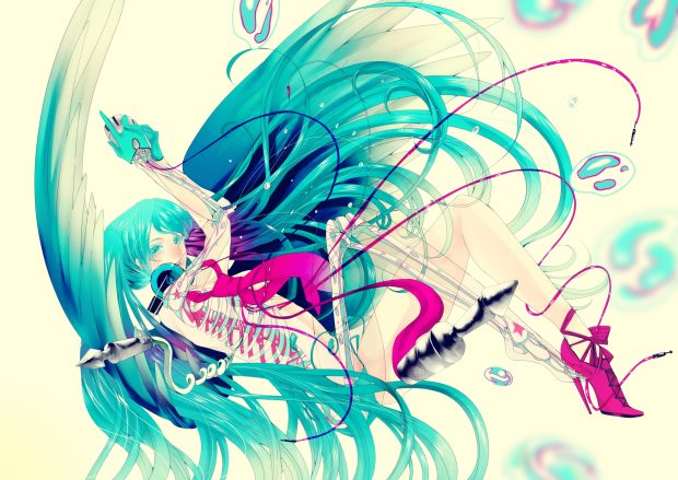 Hatsune Miku Vocaloid Wallpaper.