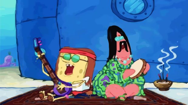 Hd Hippie Spongebob Squarepants Pictures.