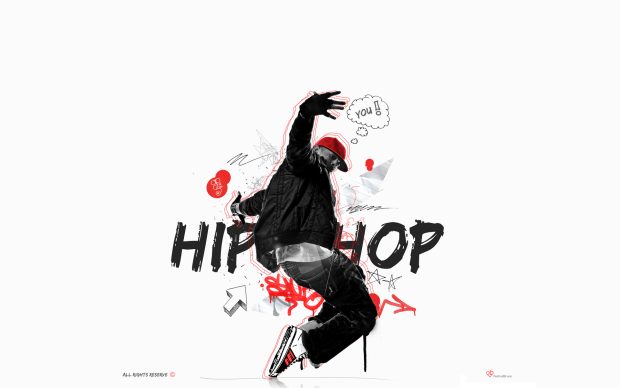 Hiphop Dancing Rapper Desktop Wallpaper.