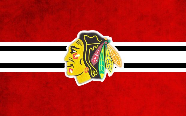 Ice hockey Team Chicago Blackhawks Logo Wallpaper.