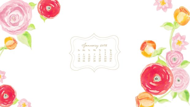 January floral wallpapers.