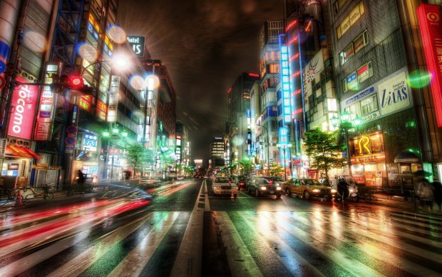 Japan City Wide Wallpaper.