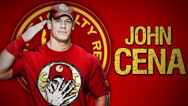John Cena Red Tshirt Wallpaper.
