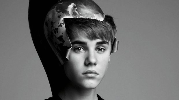 Justin bieber person singer look black and white wallpapers.