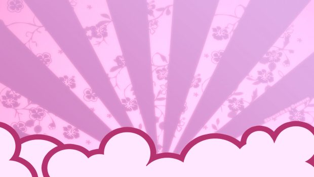Light Pink Clouds Wallpaper.