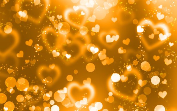 Love Gold Glitter Wallpaper HD.