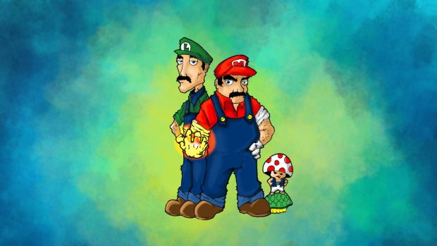 Luigi and Mario Super Mario Wallpaper.