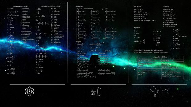 Math Physics Nebula space stars wallpaper.