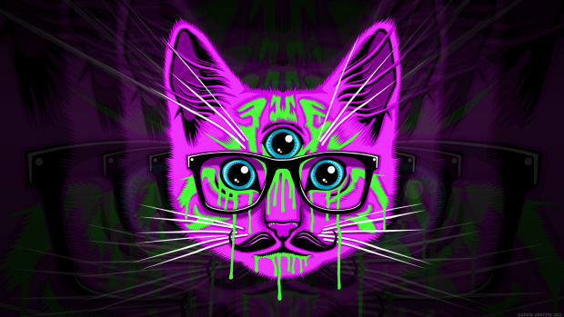 Meow Illuminati Wallpaper HD.