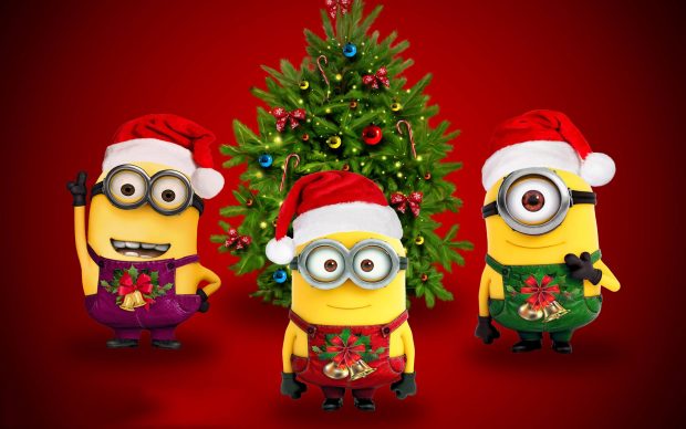 Merry christmas minionsholiday wallpaper character wallpaper hd 2560x1600.