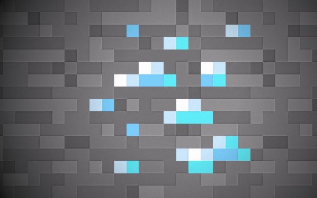 Minecraft pixel art 8bit diamond Wallpapers.