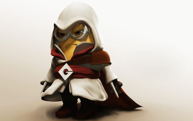 Minion in Assassins Creed Costume Wallpaper.