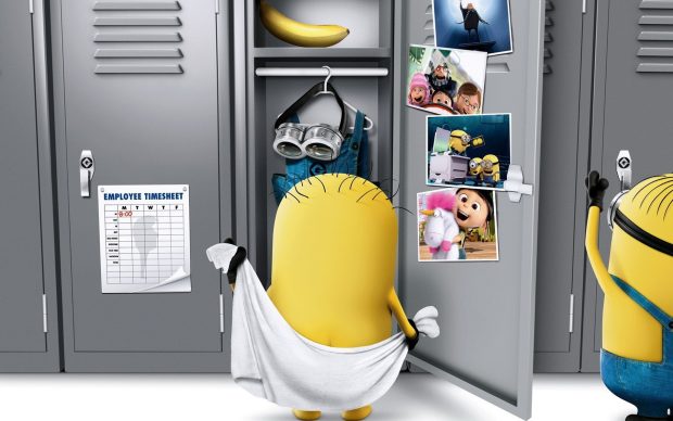 Minions funny HD wallpaper.