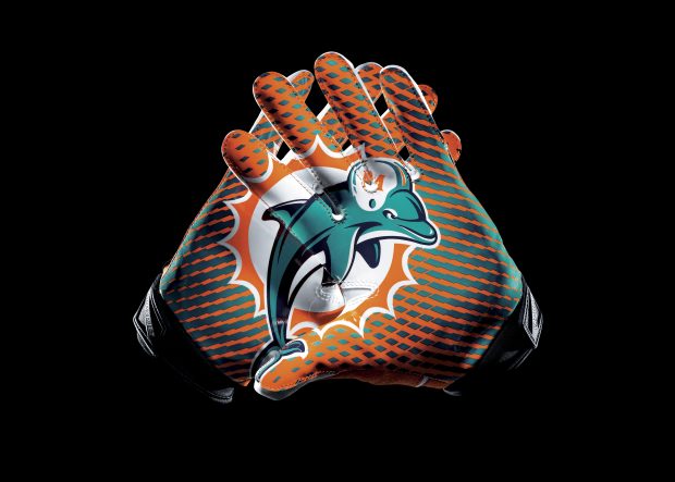 NFL Dolphins VaporJet2Glove original wallpapers.