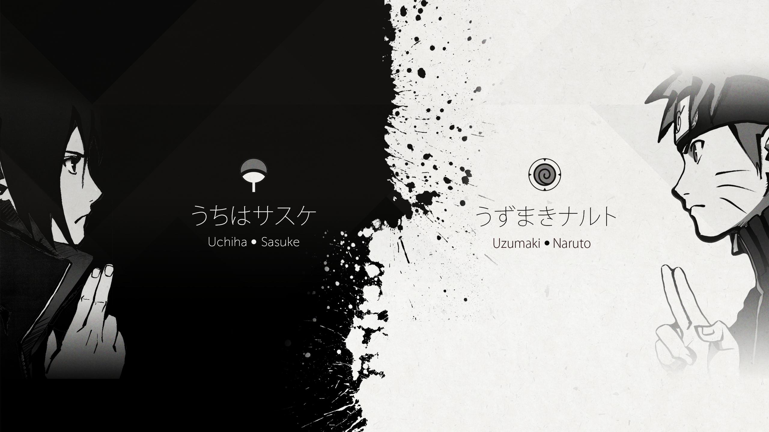 Naruto And Sasuke Black And White Sasuke Wallpapers HD | PixelsTalk.Net