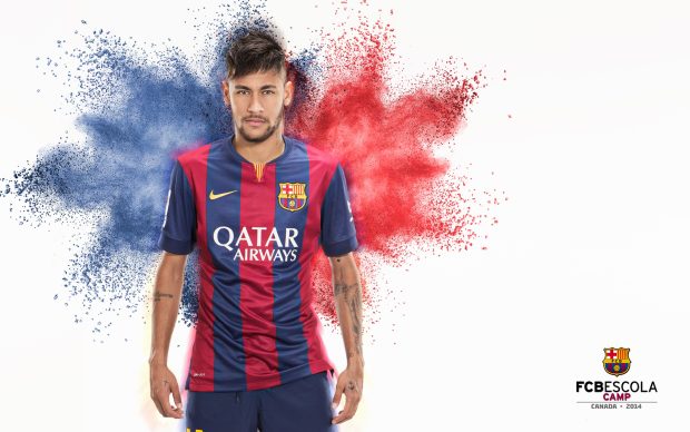 Neymar junior fc barcelona wallpaper qatar brazil 1920x1200.