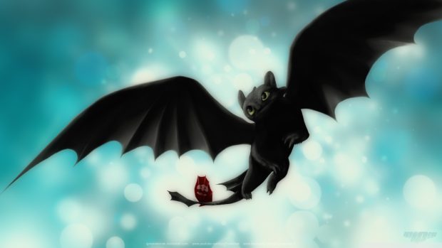 Night Fury ( Toothless ) HD desktop.