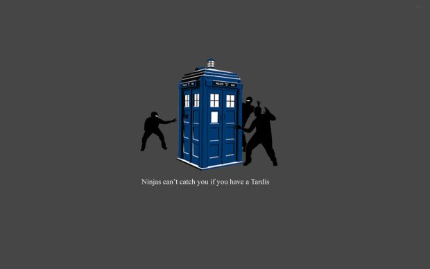 Ninjas cant catch you if you have a Tardis wallpapers.