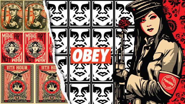 Obey Background Wallpaper.