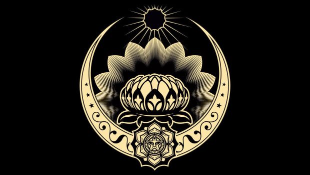 Obey lotus ornament wallpapers.