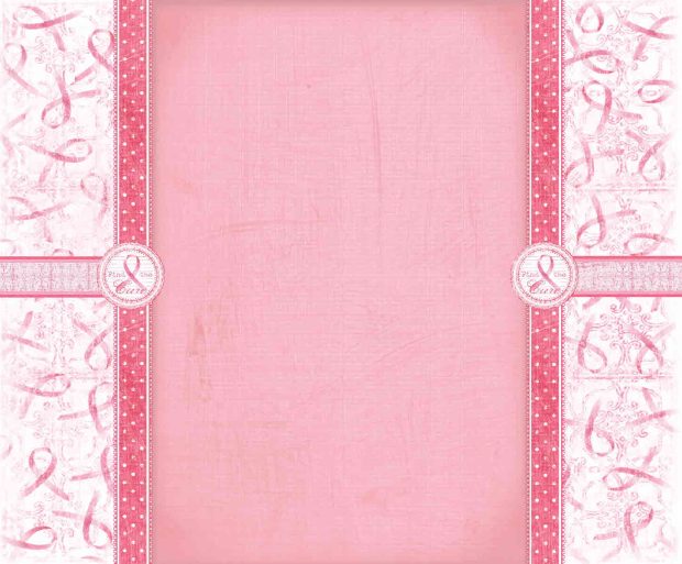 Of A Breast Cancer Awareness Ribbon Isolated On A White.