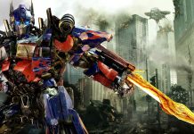 Optimus prime in transformers 3 wide.