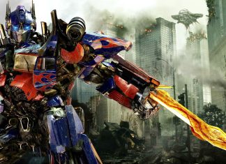 Optimus prime in transformers 3 wide.