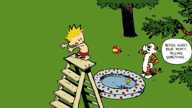 Photo desktop cute calvin and hobbes wallpapers.